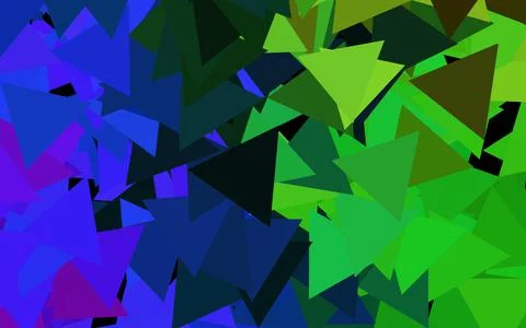 Dark Multicolor vector pattern with polygonal style. Stock Illustration