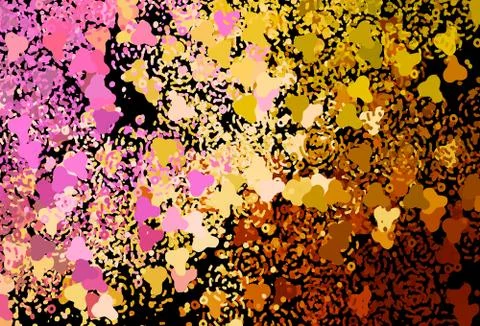 Dark Multicolor vector pattern with random forms. Illustrazione stock