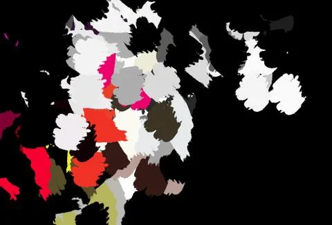 Dark Multicolor vector pattern with random forms. Stock Illustration