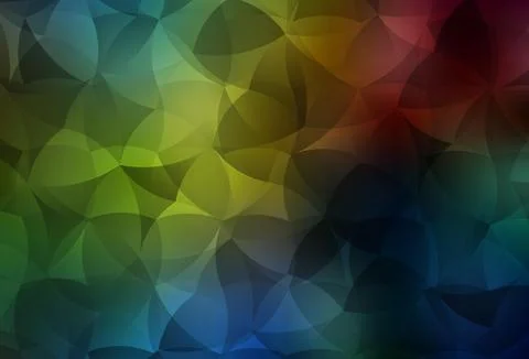 Dark Multicolor vector pattern with random forms. 库存插图