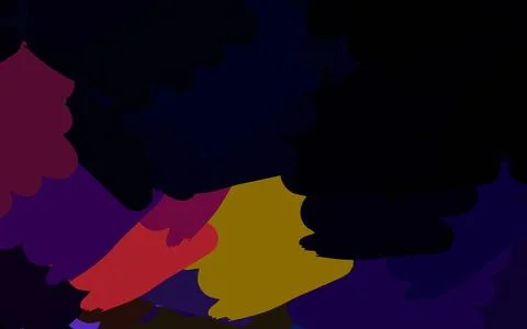 Dark Multicolor vector pattern with random forms. Illustrazione stock