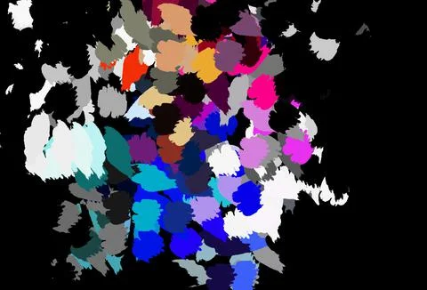 Dark Multicolor vector pattern with random forms. Stock Illustration