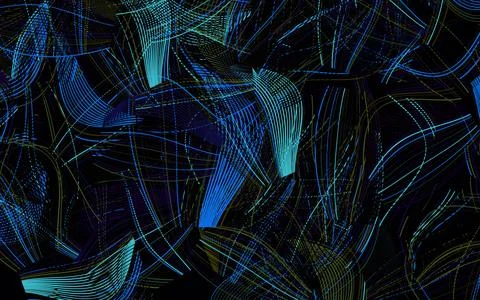 Dark Multicolor vector pattern with random forms. Illustrazione stock