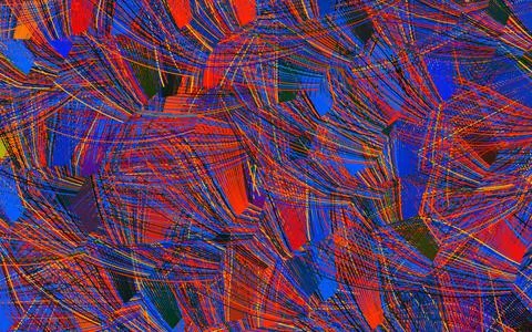 Dark Multicolor vector pattern with random forms. Illustrazione stock