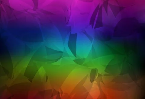 Dark Multicolor vector pattern with random polygonals. Stock Illustration