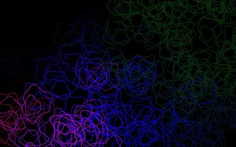 Dark Multicolor vector pattern with random forms. イラスト素材