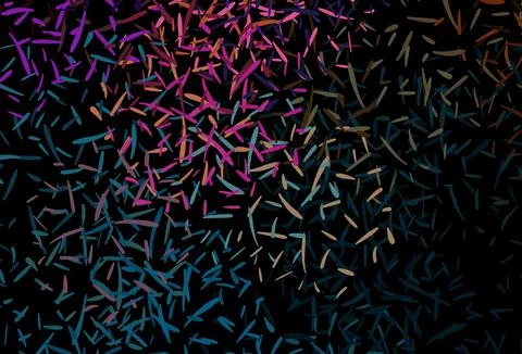 Dark Multicolor vector pattern with sharp lines. Stock Illustration