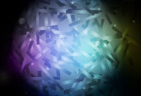 Dark Multicolor vector pattern with sharp lines. Stock Illustration