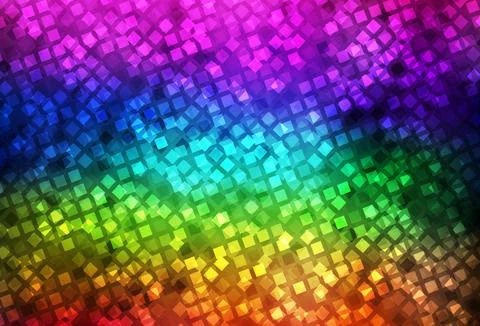 Dark Multicolor vector pattern in square style. イラスト素材
