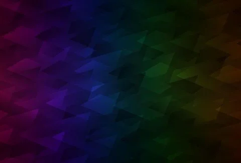 Dark Multicolor vector pattern in square style. Illustrazione stock