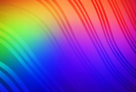Dark Multicolor vector pattern with wry lines. Stock Illustration