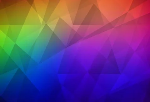 Dark Multicolor vector polygonal background. Stock-Illustration