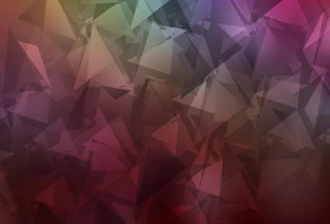 Dark Multicolor vector polygonal pattern. Stockillustratie