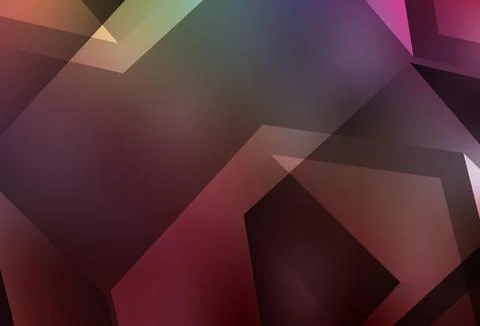 Dark Multicolor vector shining triangular background. Stock Illustration