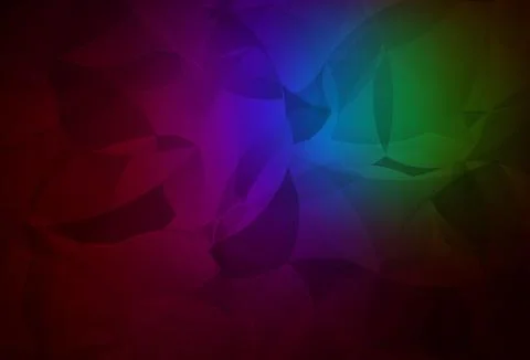 Dark Multicolor vector shining triangular background. 스톡 일러스트