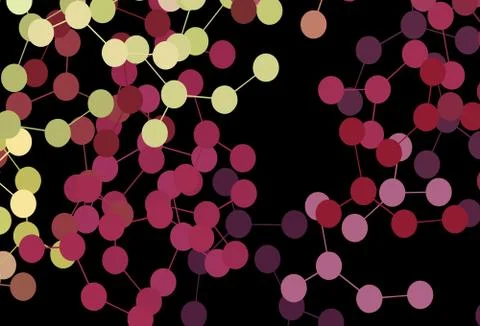 Dark Multicolor vector template with artificial intelligence structure. イラスト素材