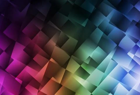 Dark Multicolor vector template with rhombus. Stock Illustration