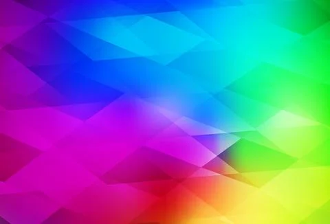 Dark Multicolor vector template with rhombus. Stock Illustration