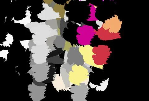 Dark Multicolor vector texture with abstract forms. Stock Illustration