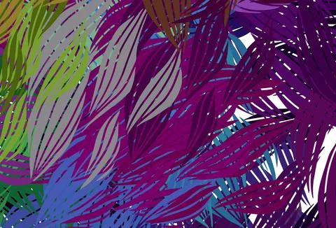 Dark Multicolor vector texture with abstract forms. Stock Illustration