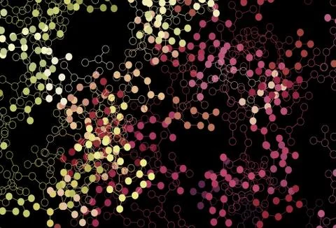 Dark Multicolor vector texture with artificial intelligence concept. Stock Illustration