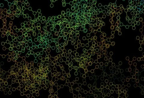 Dark Multicolor vector texture with artificial intelligence concept. 스톡 일러스트