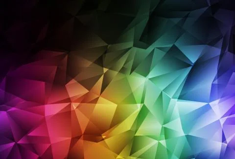 Dark Multicolor vector triangle mosaic background. Stock Illustration