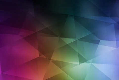 Dark Multicolor vector triangle mosaic texture. Stock Illustration