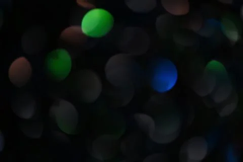 Dark multicolored bokeh. Stock Photos