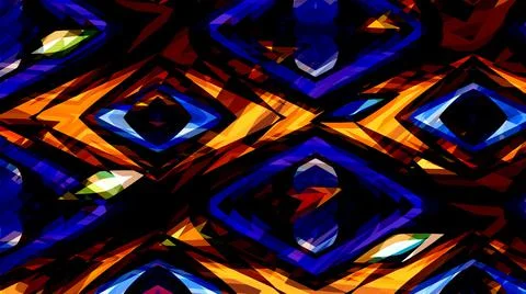 Dark Mysterious Alien Structure Abstract Pattern Illustrazione stock