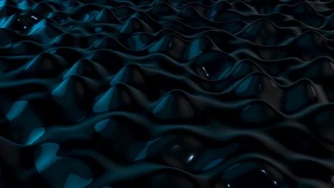 Dark mysterious changing surface. Loop ready animation. Animation of matter in Illustrazione stock