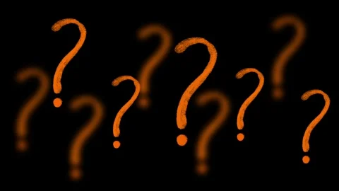 Dark Mysterious Floating Question Marks Animated Background Element Stock Footage 322510276