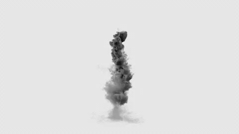 Dark Mystic Smoke Animation on Black Background Vídeos de archivo 340261299
