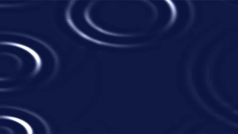 Dark Navy Abstract Background with Luminous Ripple Circles. Stock Illustration