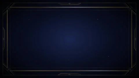 Dark navy blue background with a detailed golden geometric frame and subtle.. 動画素材 336365042