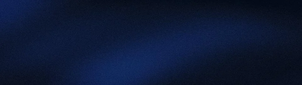 Dark navy blue black gradient wide abstract grainy wallpaper with blur tech.. Stock Photos