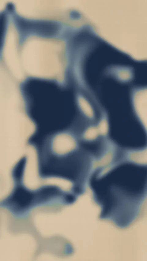 Dark navy blue liquid ink shapes flowing. 2d animation 스톡 동영상 346366803