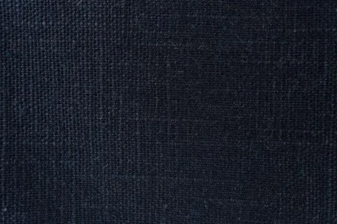 Dark Navy Fabric Texture Close-Up Background Showing Woven Textile Surface .. Stock Photos