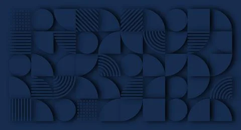 Dark Navy Geometric Abstract Pattern Stock Illustration