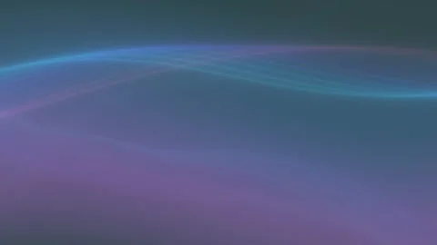 Dark nebula stream layered glowing wave lines abstract motion background in deep Vídeos de archivo 339315165