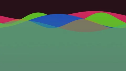 Dark Neon blue wave abstract background loop 스톡 동영상 342648312