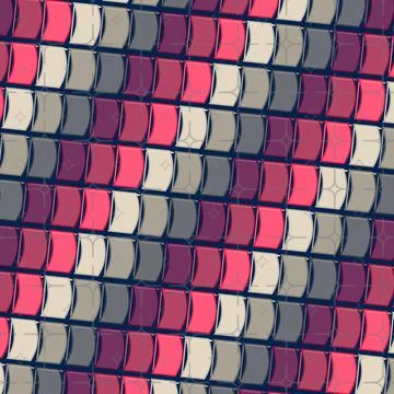 Dark neon glitch typography background with curved glazed pane matrix compositio 스톡 일러스트