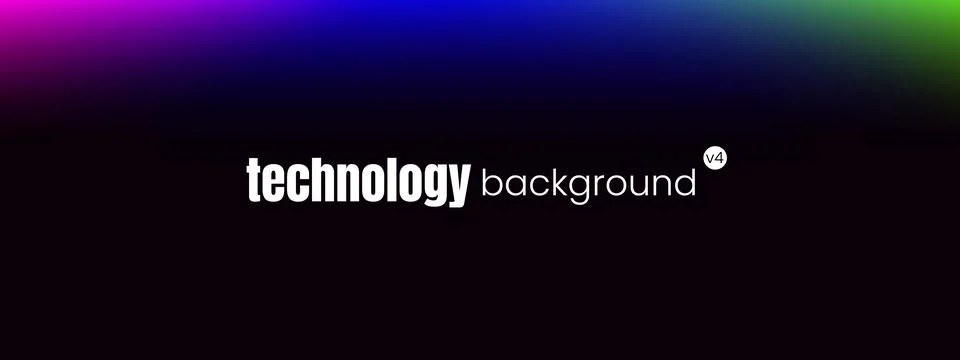 A dark neon gradient background with a light kaleidoscope and cyberpunk blue Stock Illustration