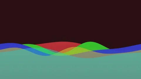 Dark Neon indigo wave abstract background loop 스톡 동영상 342648278