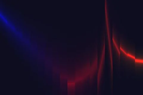 Dark Neon Ripple Gradient Ribbed Reflection Background Stock Illustration