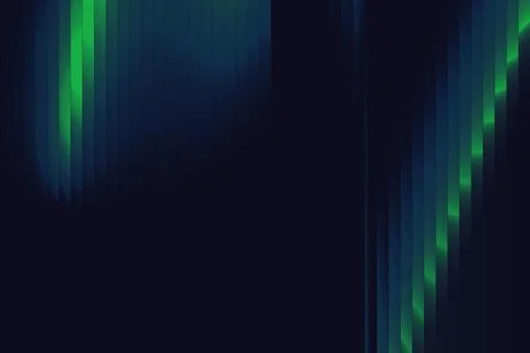 Dark Neon Ripple Reflection Ribbed Fractal Gradient Background Stock Illustration