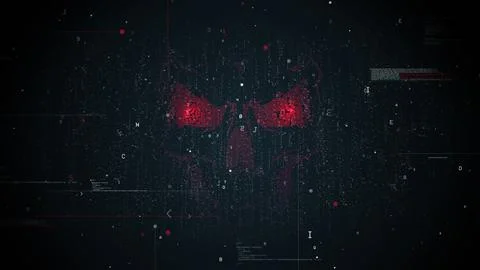 Dark Net, Personal Data, Security Breach. 库存插图