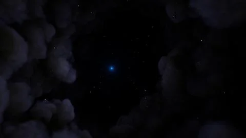 Dark Night Clouds Stock Illustration