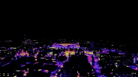 Dark Night Video stock 335976698