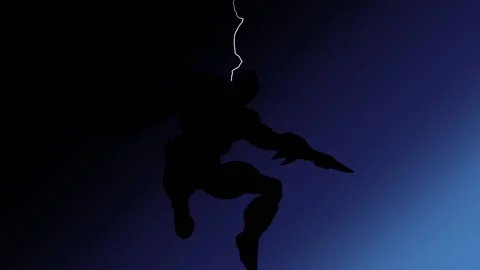 Dark Night Hero Stock Footage 133512821